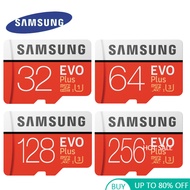 Samsung Evo Plus Memory Card Class10 64 Gb 128 Gb 256 Gb Sdxc U3 Micro Sd Tf การ์ด 32 Gb Sdhc U1 Trans Flash สําหรับแท็บเล็ตโทรศัพท์มือถือ