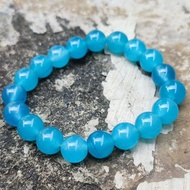 gelang batu blue safir ASLI natural siap pakai..