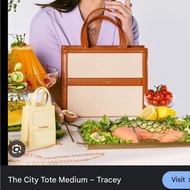 HanaPrelove -  Tracey Hot The City Tote Medium Green Handbag Shoulder bag Office bag