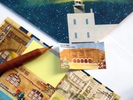 台灣老郵局郵票貼紙 1