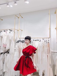 Đầm dự tiệc lệch vai form ngắn TRIPBLE T DRESS - size M/L/XL - MS154V
