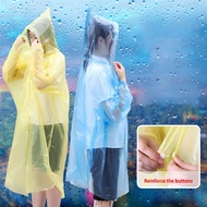 Thickened disposable raincoat long transparent poncho adult and children rain suit shoe cover large size for men and women