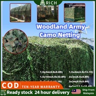 【JM-YU】Camouflage Net Woodland Camo Netting Outdoor Garden Yard Fence Camouflage Net Car Cover Shelt