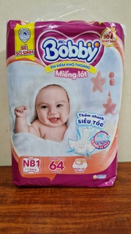 Miếng lót tã dán Bobby Newborn sơ sinh size XS70 NB1 108 NB2 40