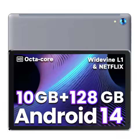 AEEZO C107 Android 14 Tablet 10.1 Inch 10GB RAM 128GB ROM 1TB Expand Octa-Core Processor HD IPS Scre