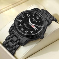 【AIYISHI】นาฬิกาสวิสผู้ชายนาฬิกากลไกอัตโนมัติของแท้กันน้ำได้นาฬิกากลไกเหล็กนำเข้า