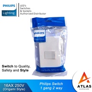 Philips Switch Origami Style 1gang 2way Switch