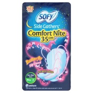 Sofy Comfort Nite Side Gathers Wing 35cm 14 Pads