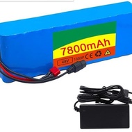 Electric Bicycle Battery 48v 7800Ah 18650 Lithium ion battery pack 13String3and+Charger