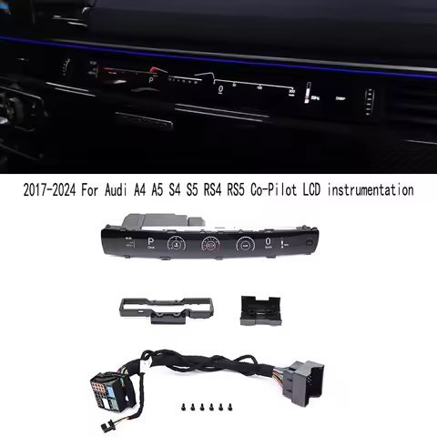 CustomizedCo-pilot LCD Display Instrument Panel For Audi A4 S4 RS4,A5 S5,RS5,2017-2024 Model Year Ca