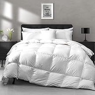 APSMILE Lightweight Goose Feather Down Comforter King Size - Cooling Bed Comforter, Hotel Collection