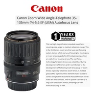 Canon Zoom Wide Angle Telephoto lens 35-135mm F/4-5.6 USM lens original (1 years warranty)