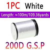 10D 20D 30D 50D 100D 75D 140D 200D GSP Fly Tying Polyethylene Floss Thread High Tensile Tying Line f