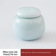 Hũ Đựng Trà Gốm Sứ Thiên Khánh Mini Thiết Kế Nứt Lọ Đựng Đồ Bằng Sứ Trung Quốc Có Nắp Đậy Dùng Để Đự