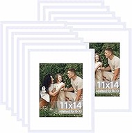 JCJMY 12 Packs 11x14 Picture Frames, Display 8x10 with Mat or 11x14 Without Mat, Gallery Wall Frame 