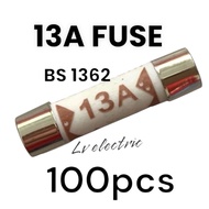 13A PLUG TOP FUSE 13A Plug Top Fuse / Fuse Plug / Plug Fuse 13A BS1362 50pcs, 100pcs