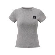 เสื้อยืดคอกลมแขนสั้นทรงเข้ารูปสำหรับผู้หญิง ELEVEN SLEEP ฤดูร้อน 92% คอตตอน 8% ไนลอน ทรงเข้ารูป ปกติ