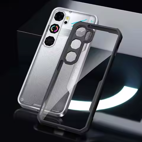 Clear Slim Phone Casing For Nubia Neo 5 GT 3 GT Case Anti-Yellowing Dustproof TPU Black Frame Airbag