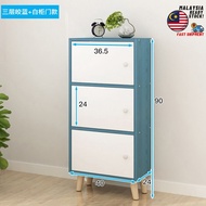 Almari Buku Kabinet Bookcase Bookshelf 3 Tier 4 Layer Cupboard Rak Buku Storage Cabinet Utility Shel