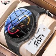 LIGE New Full Touch Screen Fitness Tracker Smart Watch Men Heart Rate Monitor Blood Pressure Smartwatch For Android iOS+Box