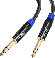 XIUZEN 1/4 inch TRS Stereo Cable, Balanced Quarter-inch(6.35mm) TRS to 1/4" 6.35mm TRS Male to Male 