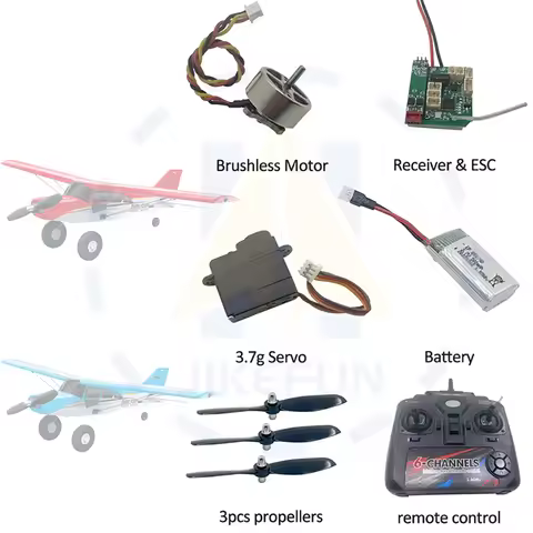 Qidi560 RC Plane Parts Change Accessories Brushless Motor /Receiver ESC /3.7g Servo /Remote Controll