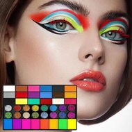 42 Colors Water Soluble Body Painting UV Neon Glitter Face Paint Art Halloween and Music Festival Pa