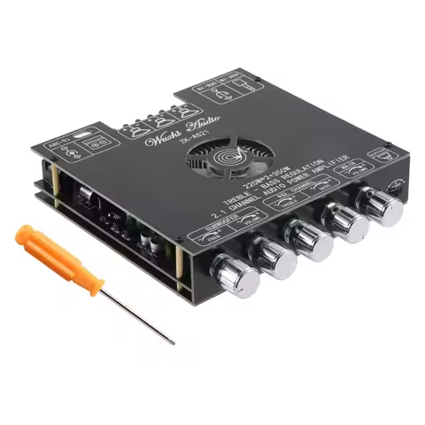 B03B-TPA3251D2 Bluetooth 5.0 2.1 Channel Power Audio Stereo Subwoofer Amplifier Board 220Wx2+350W TR