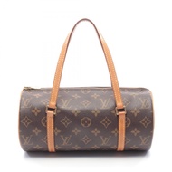 【二手】LOUIS VUITTONPapillon 26 手提包 M51386 PVC塗層帆布皮革 Papillon PM 女士二手 B