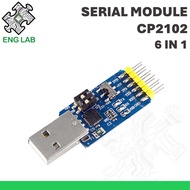 ENGLAB★6 in 1, CP2102 USB to TTL/UART/232/485 Module, Arduino Programmer, Serial Converter Adapter M