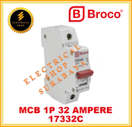 BROCO MCB 1P 2A 4A 6A 10A 16A 20A 25A 32A 40A (HARGA GROSIR) PEMUTUS ARUS SNI ORIGINAL ORI PROMO MUR