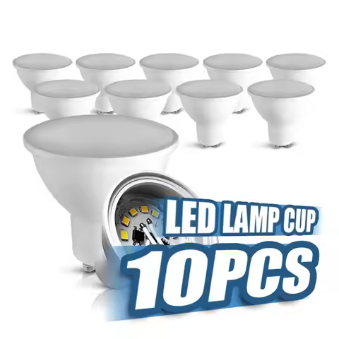 10pcs GU10 MR16 Lampada LED bulb 3W 5W 7W 12W 220V Bombillas LED spotlight Lampara diffused spotligh