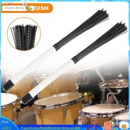 2Pcs Cajon Brush Telescoping Drum Brushes Nylon Sticks Percussion for Jazz Stick Drum Musical