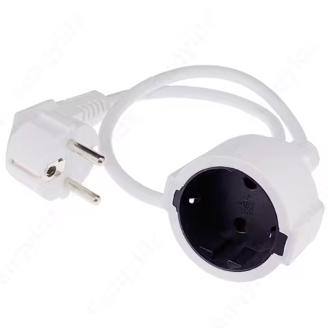 Power extension cord,Euro CEE lengthen Power cables,CEE7/7 Plug to CEE7/3 Outlet Socket extension ca