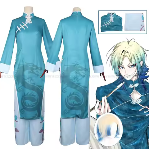 Anime Blue Lock Cosplay Kaiser China Costume Kung Fu Tang Suit Pants Wigs For Halloween Christmas Ma