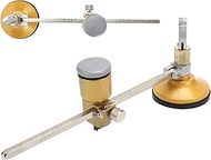 Round Glass Cutter, 400mm Adjustable Compass Glass Circle Cutter Tool with Round Button Handle and S