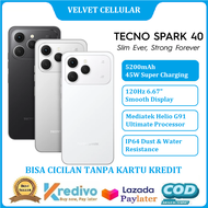 TECNO SPARK 40 Ram [6GB/128GB | 8GB/256GB] Bisa Cicilan Tanpa Kartu Kredit - HP Murah - Garansi Resm