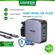 Ugreen Nexode 140W USB C GaN Charger-3 Ports Wall Charger