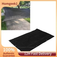 homgeek.sg-SIP BLACK BALCONY PRIVACY SCREEN COVER GARDEN WINDSCREEN MESH SHADE FENCE NET 3X0.9M/9.84