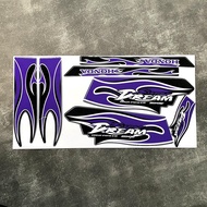 For HONDA EX5 DREAM Motorcycle Sticker Modification Accessories Decorative Sticker Waterproof Sticke