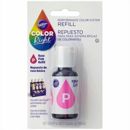 WILTON Pink Color Right Performance Color System Refill, 0.64 fl oz (19 ml)