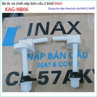 Ốc chốt nhựa KAG-NB06 dùng cho nắp bàn cầu Linax bộ ốc chốt cho nắp KHÔNG rơi êm bồn cầu LInax ốc dà