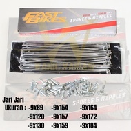 Chrome Spokes Fast Bikes Imported Quality Spokes universal Motorcycle Spokes