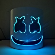 หมวกกันน็อค MarshMello Tiempo 100 ลูกชิ้นผ้าฝ้าย หมวก DJ สำหรับงานปาร์ตี้ บาร์ บรรยากาศการเล่นดนตรี