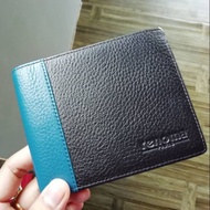 READY STOCK * Authentic Original Renoma Blue Black Short Wallet Men Unisex