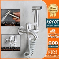 KOYOT 304 Stainless Steel 2 in 1 Wall Mounted Mounted Bidet Spray Set