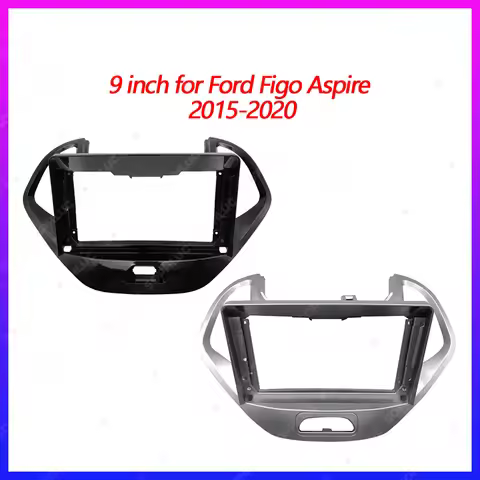 9″Car Frame Car Dashboard Control Panel Adapter Fitting Panel Android Radio Dash for Ford Figo ASPIR