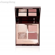 Charlotte Tilbury Bigger, Brighter Eyeshadow Palette - Shimmer & Satin Matte Eyeshadow Quad with a R