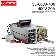 8000W 0-400V Adjustable Power Supply AC-DC 0-5V 0-10V PLC PMW Signal Control Transformer 400V53A for