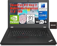 Lenovo ThinkPad P17 Gen 2 Mobile Workstation 17.3" FHD Business Laptop Computer, Intel Octa-Core i7-11850H, Quadro T1200, 64GB DDR4 RAM, 2TB PCIe SSD, WiFi 6, Backlit KB, FR, Windows 11 Pro, BROAG
